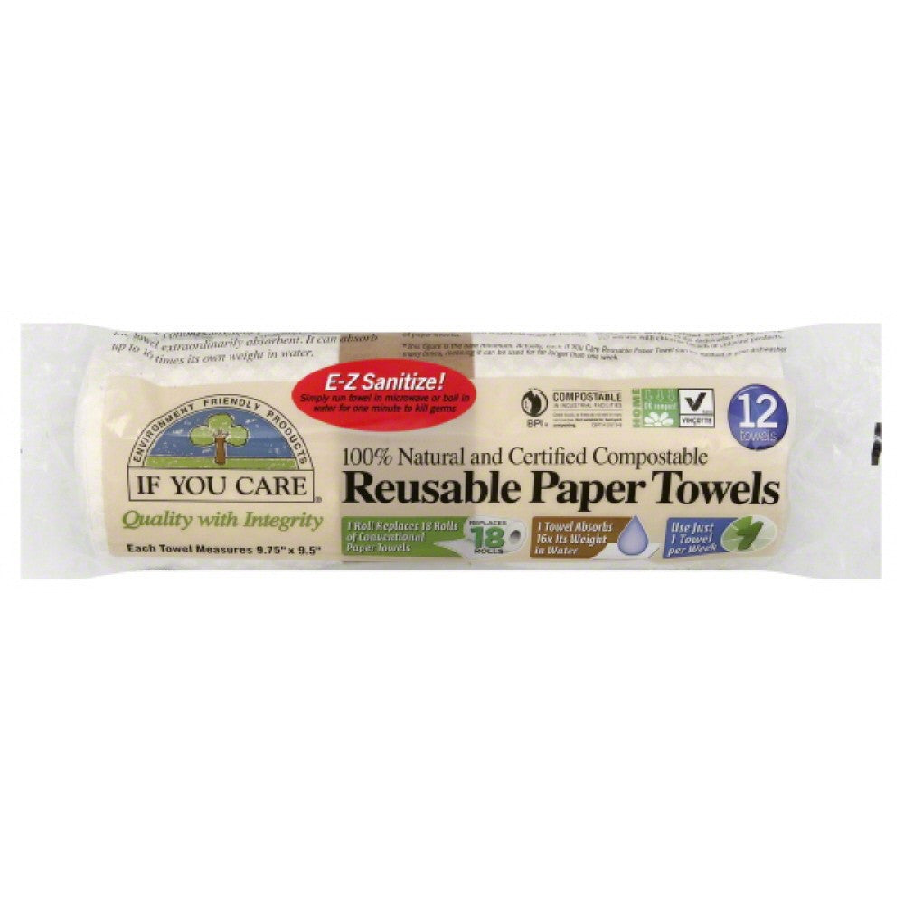 IUC REUSBL PPR TOWEL NAT ( 8 X 12 CT   )-0
