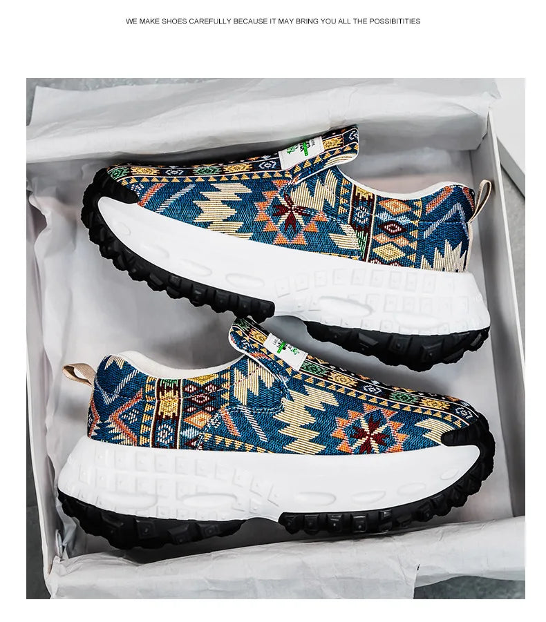 2025 Men's Platform Wedge Sneakers