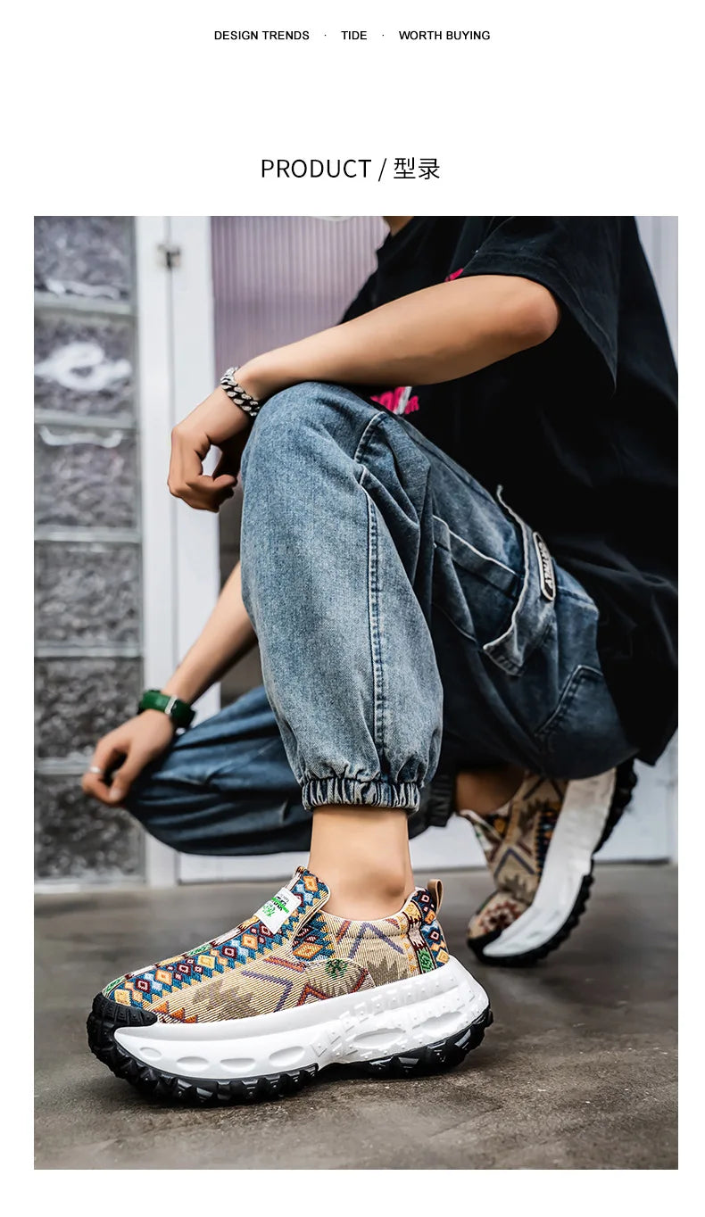 2025 Men's Platform Wedge Sneakers