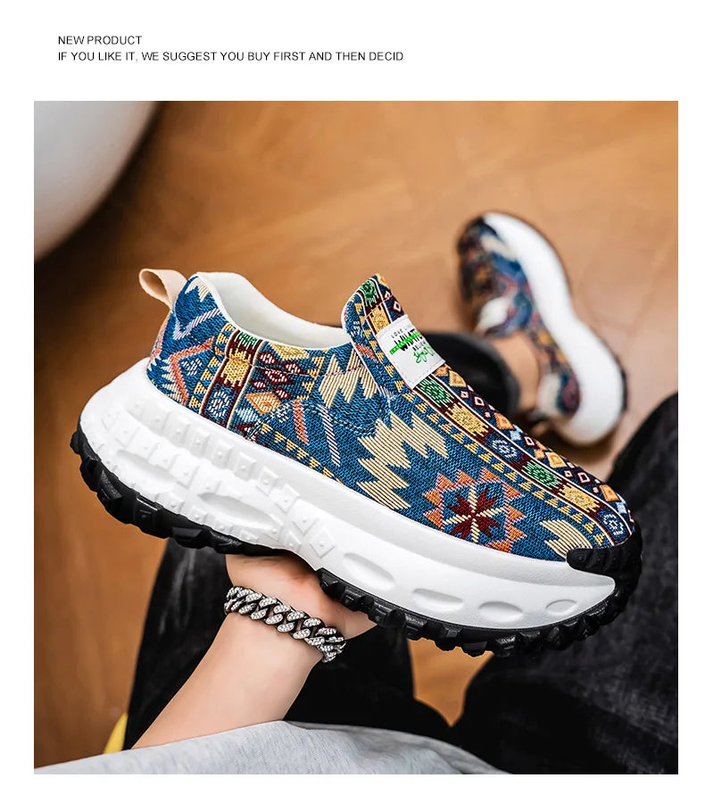 2025 Men's Platform Wedge Sneakers