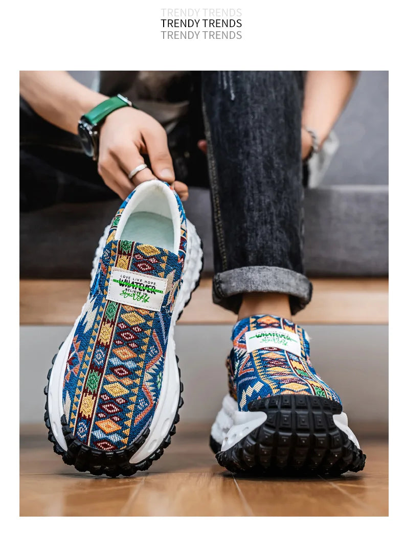 2025 Men's Platform Wedge Sneakers