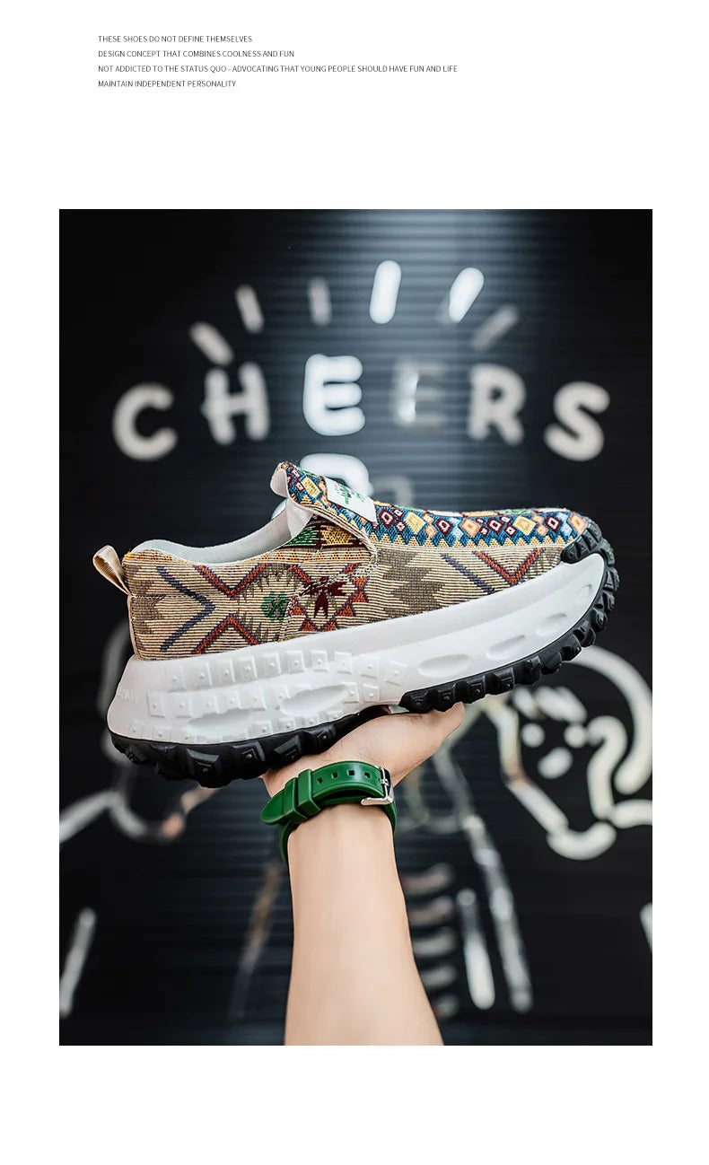 2025 Men's Platform Wedge Sneakers
