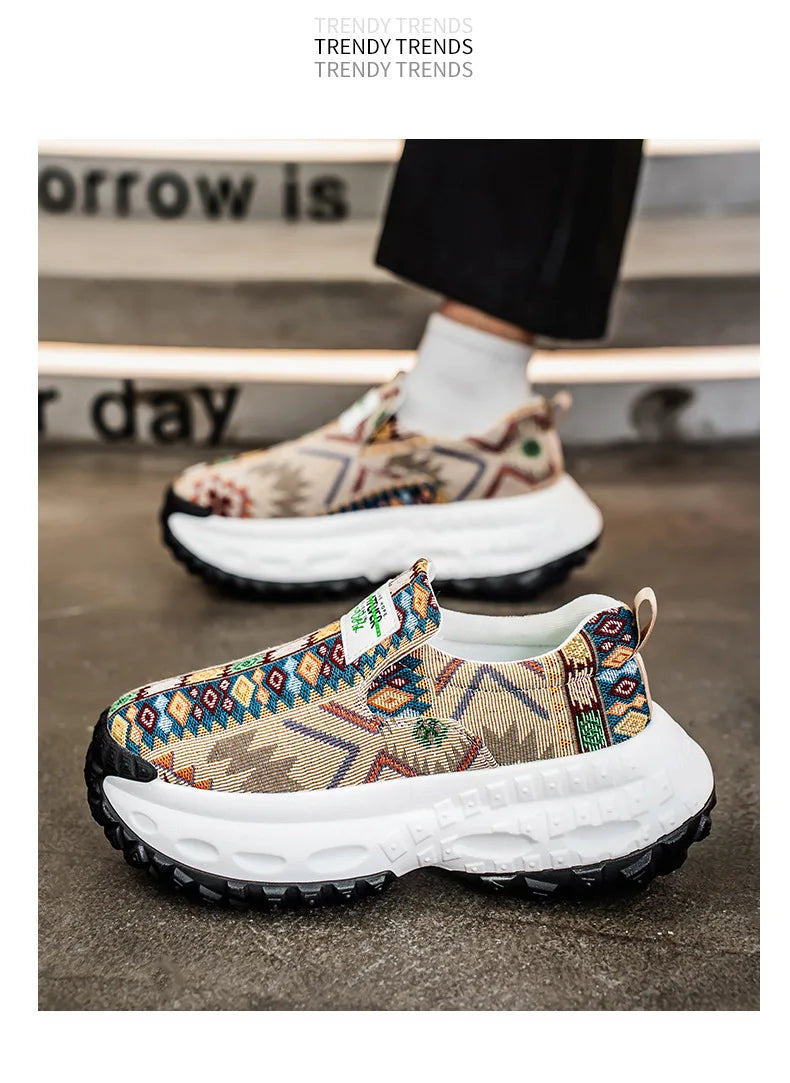 2025 Men's Platform Wedge Sneakers
