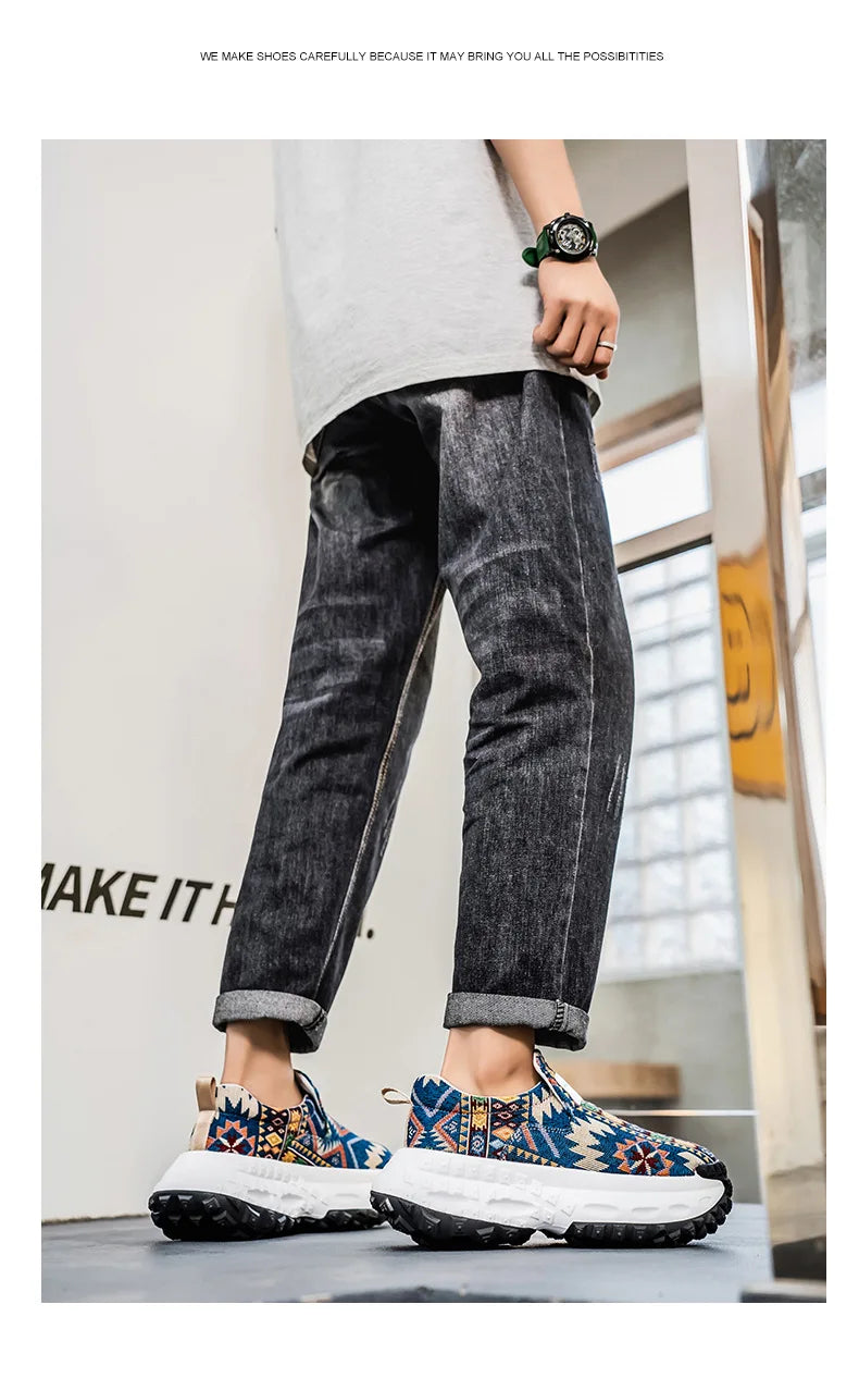 2025 Men's Platform Wedge Sneakers