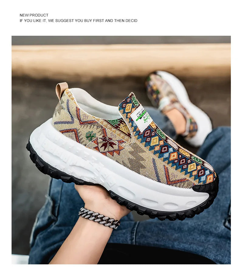 2025 Men's Platform Wedge Sneakers