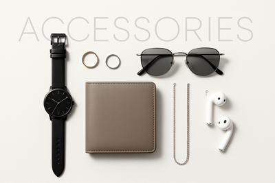 And write of backround this word "ACCESSORIES"