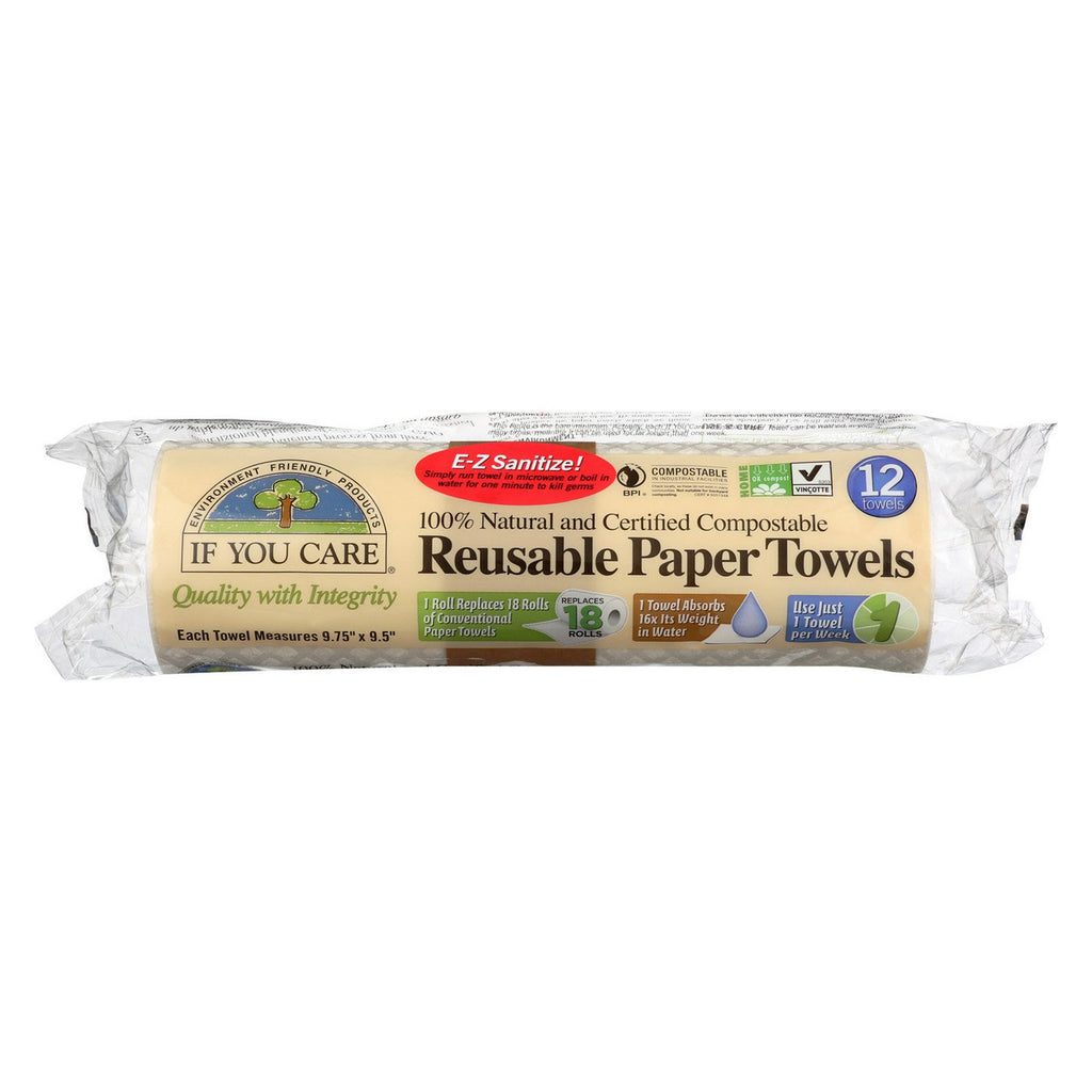 IUC REUSBL PPR TOWEL NAT ( 8 X 12 CT   )-2